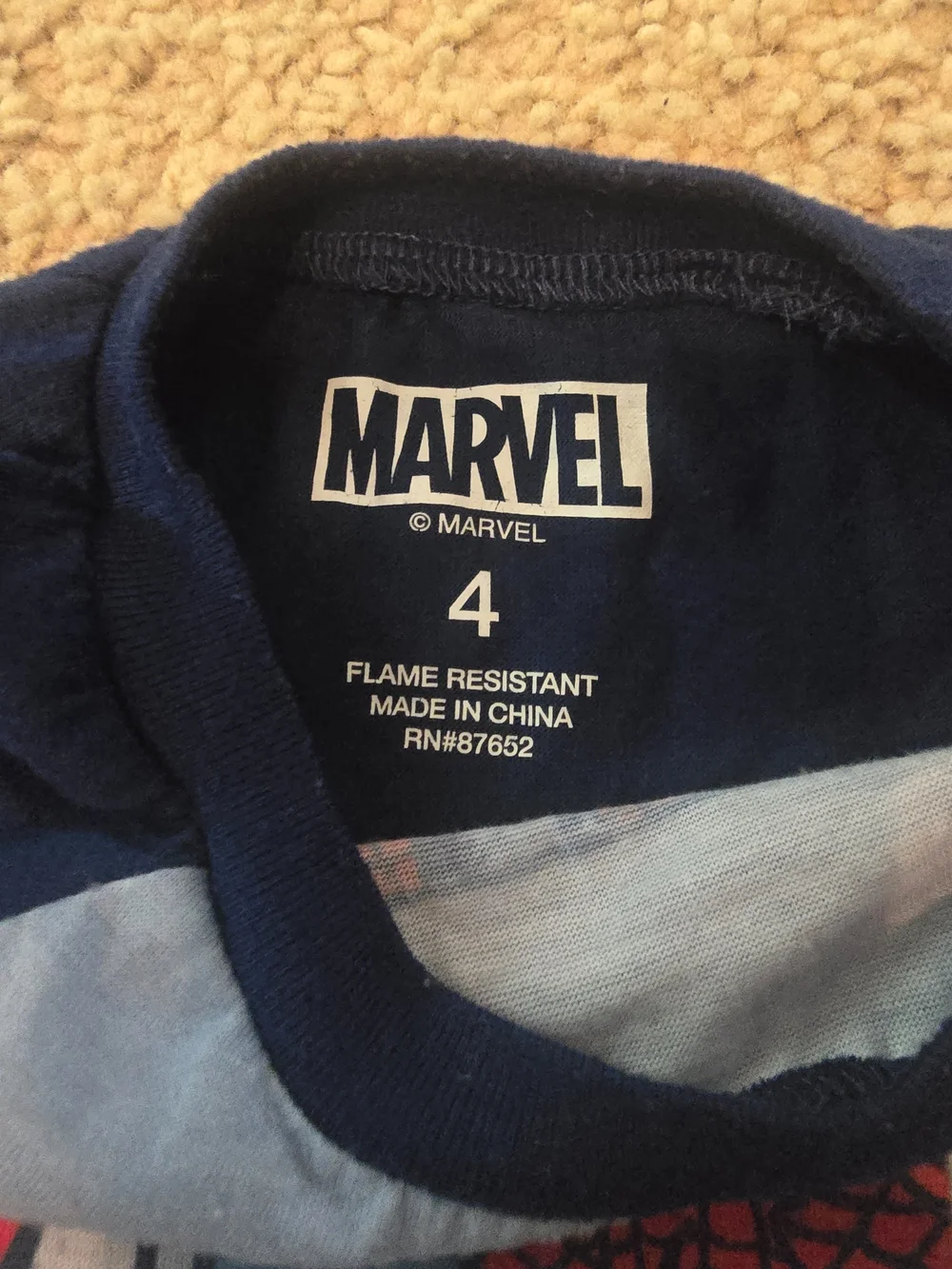 Marvel Spider-Man Blue Kids Pajama Set